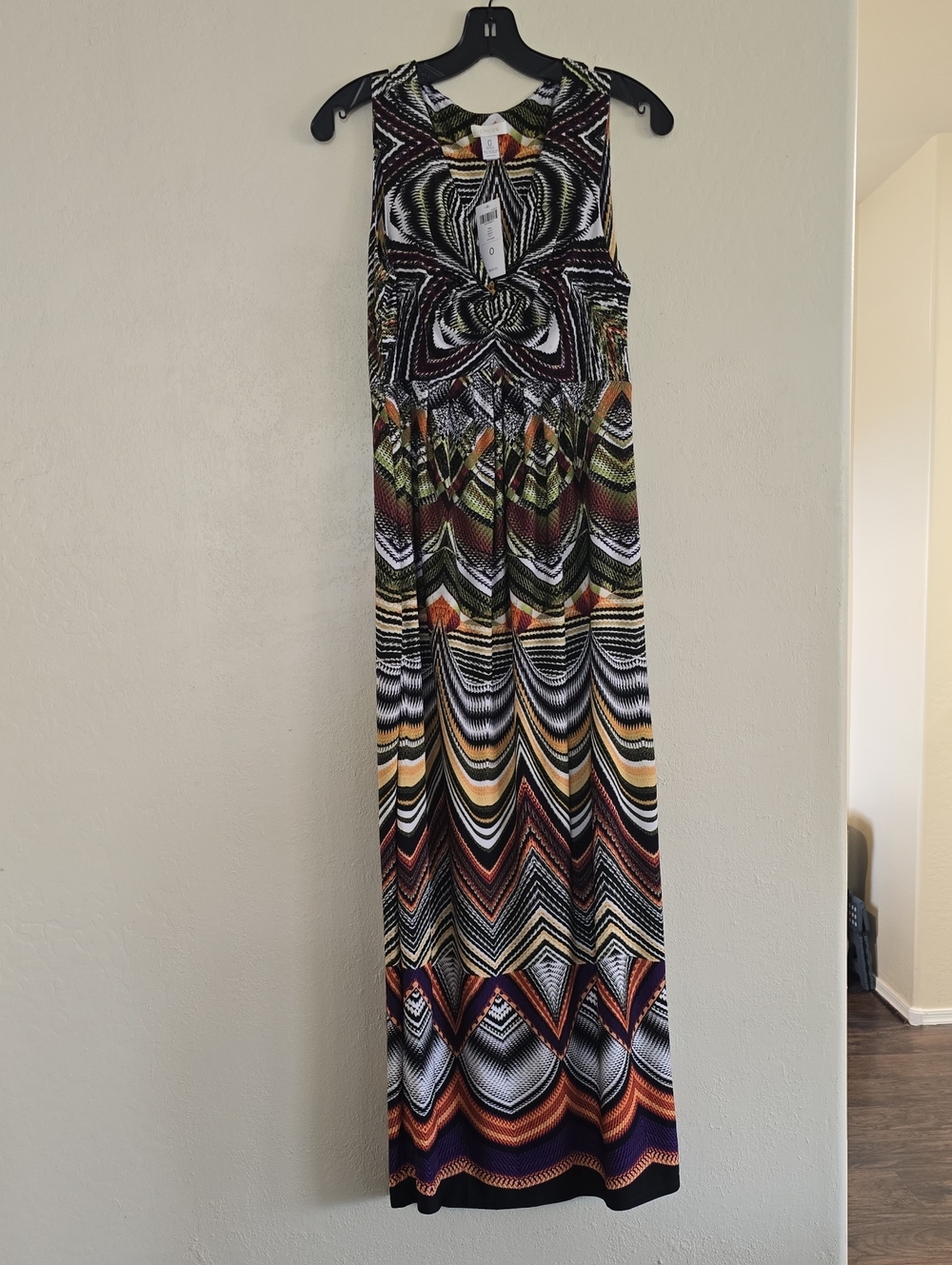 NWT Chico's Sleeveless Geometric Maxi Dress